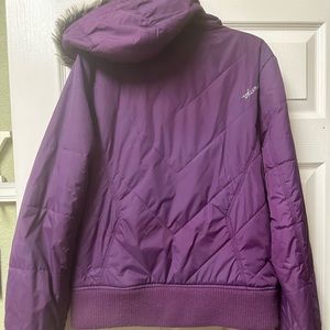 Juniors Large Volcom Jacket with fur hood
